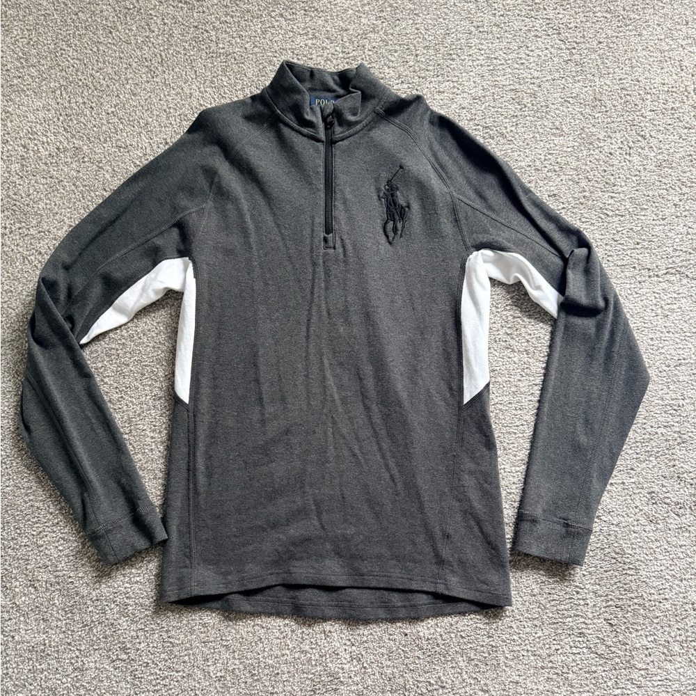 Polo Ralph Lauren Charcoal and White Kids Sweater